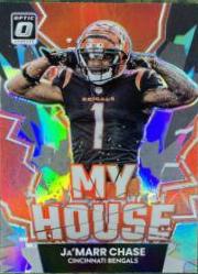 Ja'Marr Chase #MH-13 Football Cards 2022 Panini Donruss Optic My House