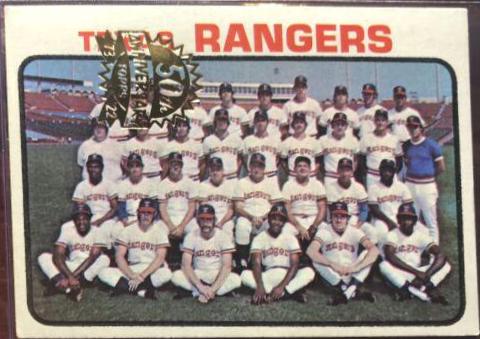 Texas Rangers #7 Baseball Cards 2022 Topps Heritage 50th Anniversary Buyback