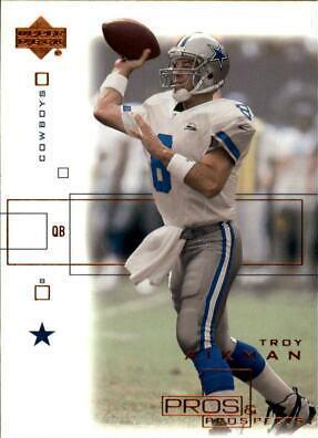 Troy Aikman #24 Football Cards 2001 Upper Deck Pros & Prospects