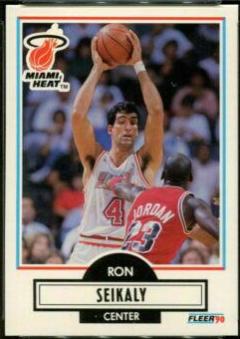Rony Seikaly Error-Ron on Front #102 Basketball Cards 1990 Fleer