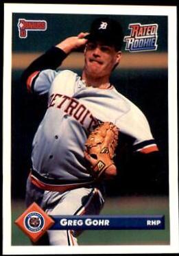 Greg Gohr #605 Baseball Cards 1993 Donruss