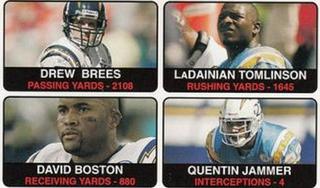 Drew Brees, LaDainian Tomlinson, David Boston, Quentin Jammer