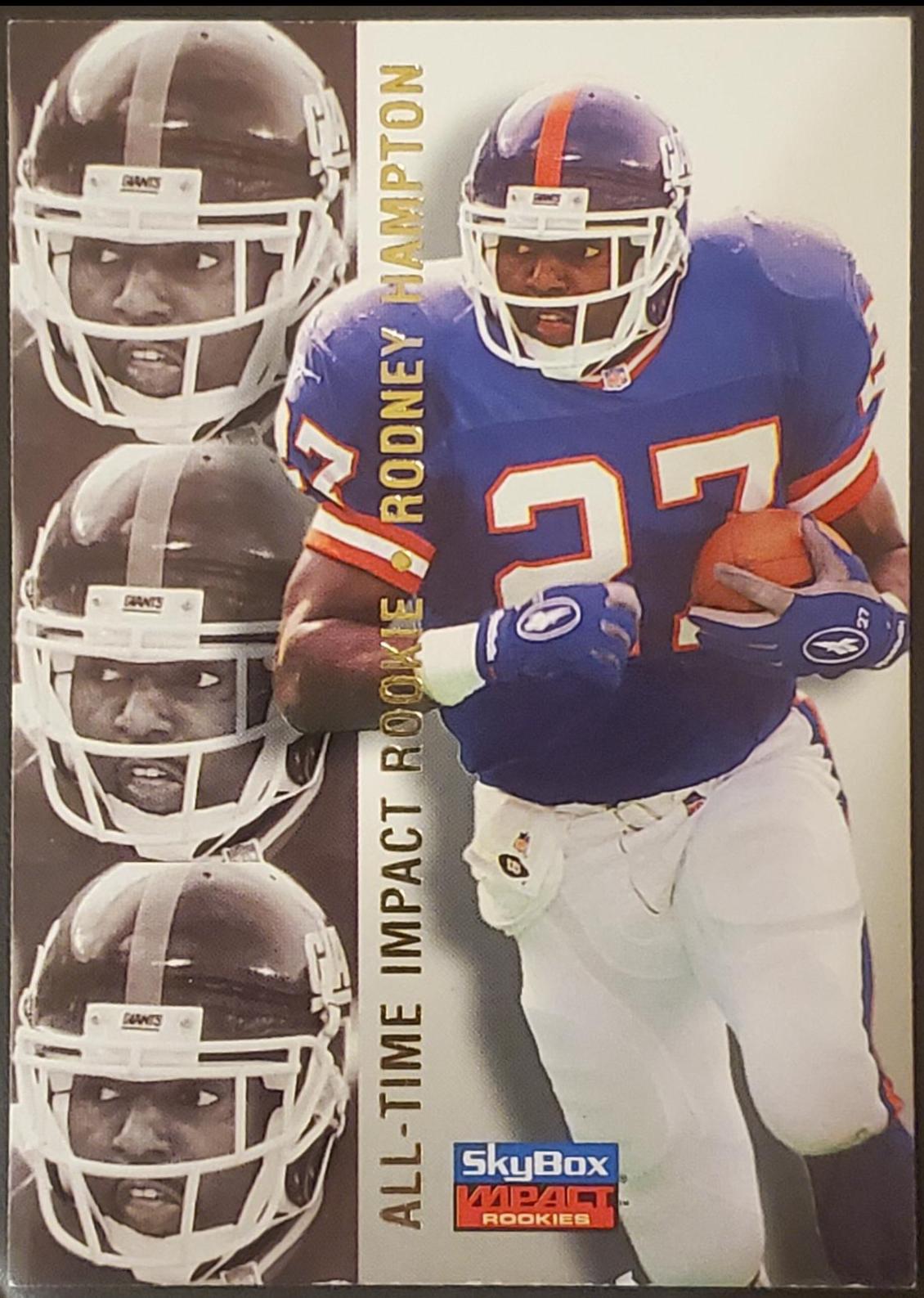 Rodney Hampton #83 1996 Skybox Impact Rookies Football