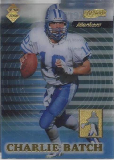 CHARLIE BATCH #M12 Football Cards 1999 Collector's Edge Supreme Markers