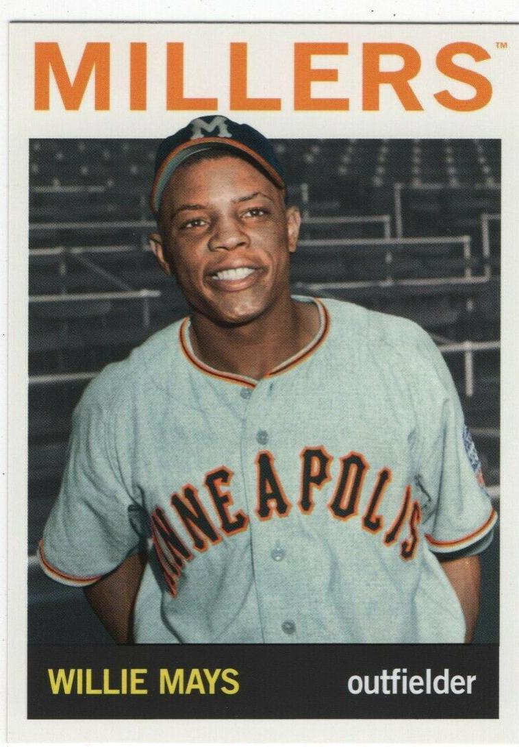 Willie Mays #MILB-3 Baseball Cards 2021 Topps Pro Debut