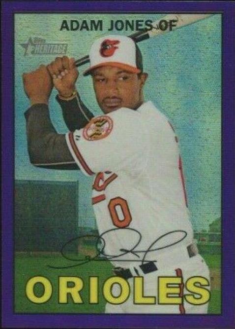 Adam Jones [Chrome Purple Refractor] #100