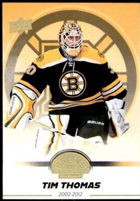 Tim Thomas #5 Hockey Cards 2023 Upper Deck Boston Bruins Centennial