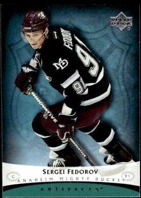 Sergei Fedorov #2 Hockey Cards 2005 Upper Deck Artifacts