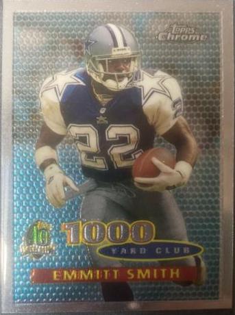 Emmitt Smith #50 1996 Topps Chrome Football