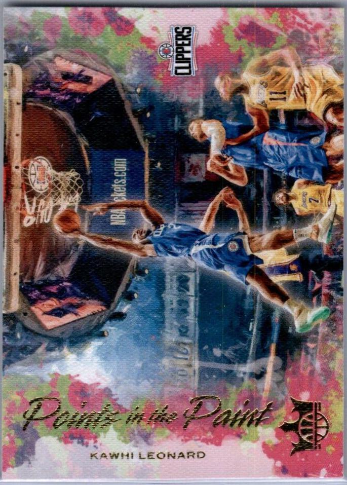 Kawhi Leonard #9 Basketball Cards 2019 Panini Court Kings Points in the Paint
