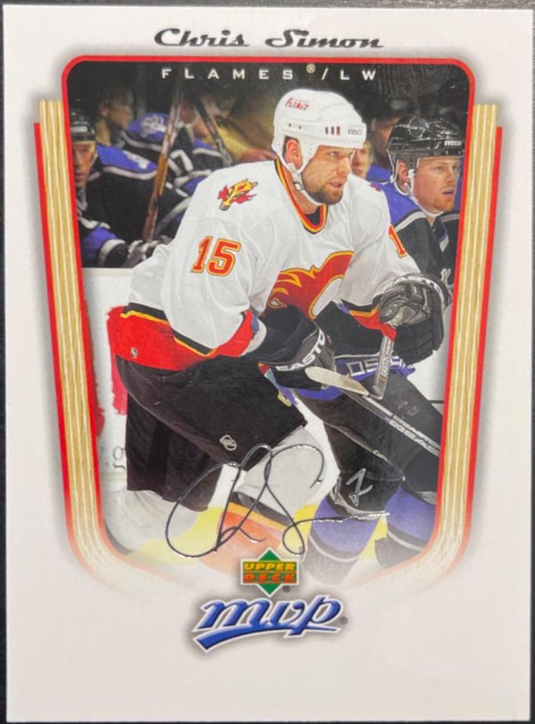 Chris Simon #59 Hockey Cards 2005 Upper Deck MVP