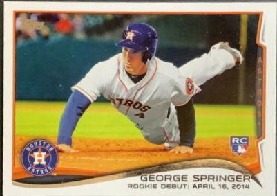 George Springer #US210 Baseball Cards 2014 Topps Update