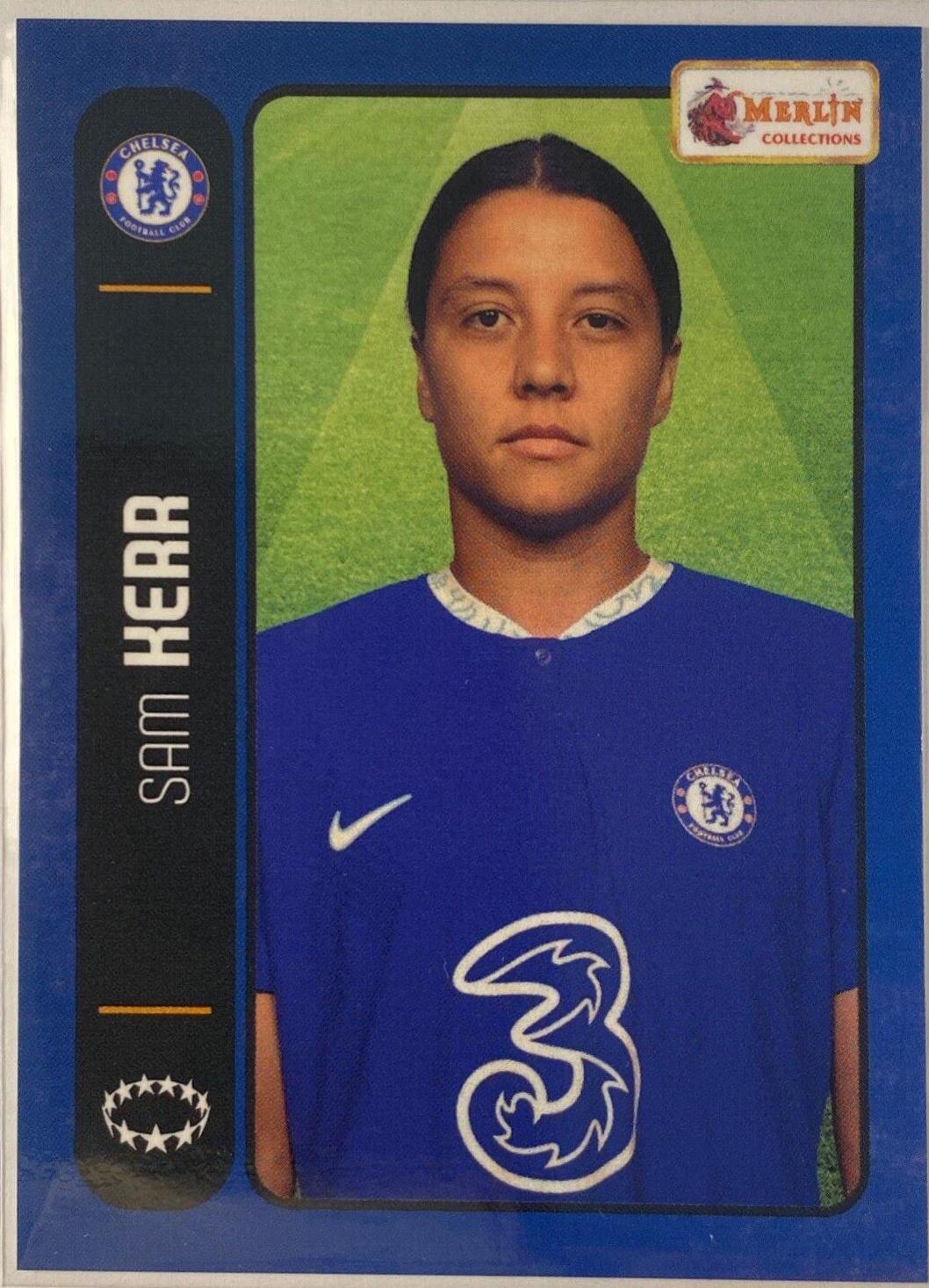 Sam Kerr #90 Soccer Cards 2022 Topps Merlin Heritage 98 UEFA