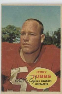 Jerry Tubbs #38 Football Cards 1960 Topps