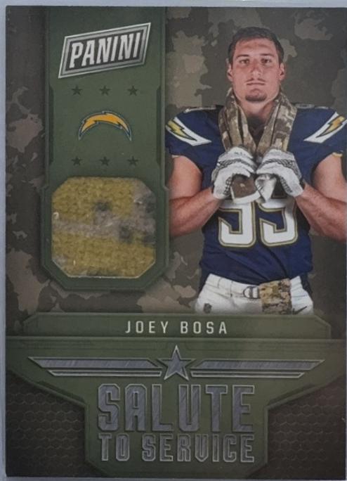 Joey Bosa #SS-JBA Football Cards 2017 Panini Black Friday Salute to Service