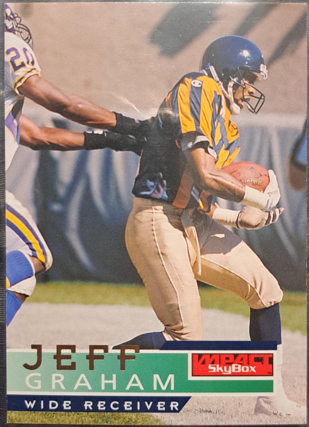 Jeff Graham #20 Football Cards 1995 Skybox Impact