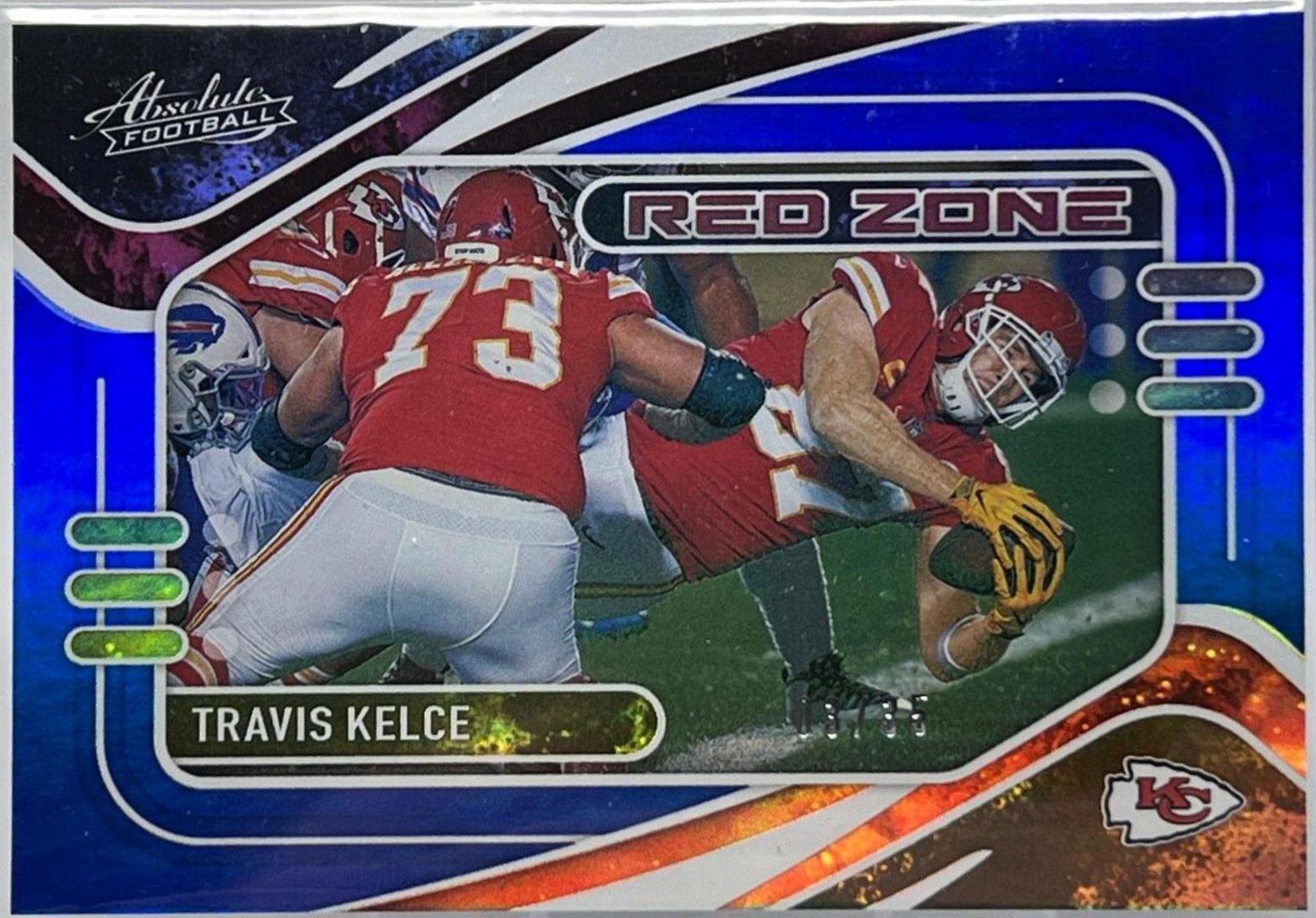 Travis Kelce #RZ4 Football Cards 2021 Panini Absolute Red Zone
