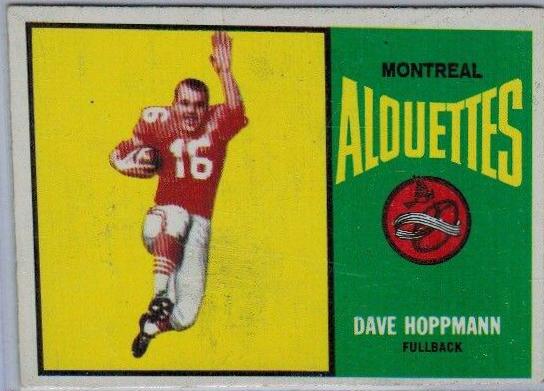 Dave Hoppmann #41 Football Cards 1964 Topps CFL
