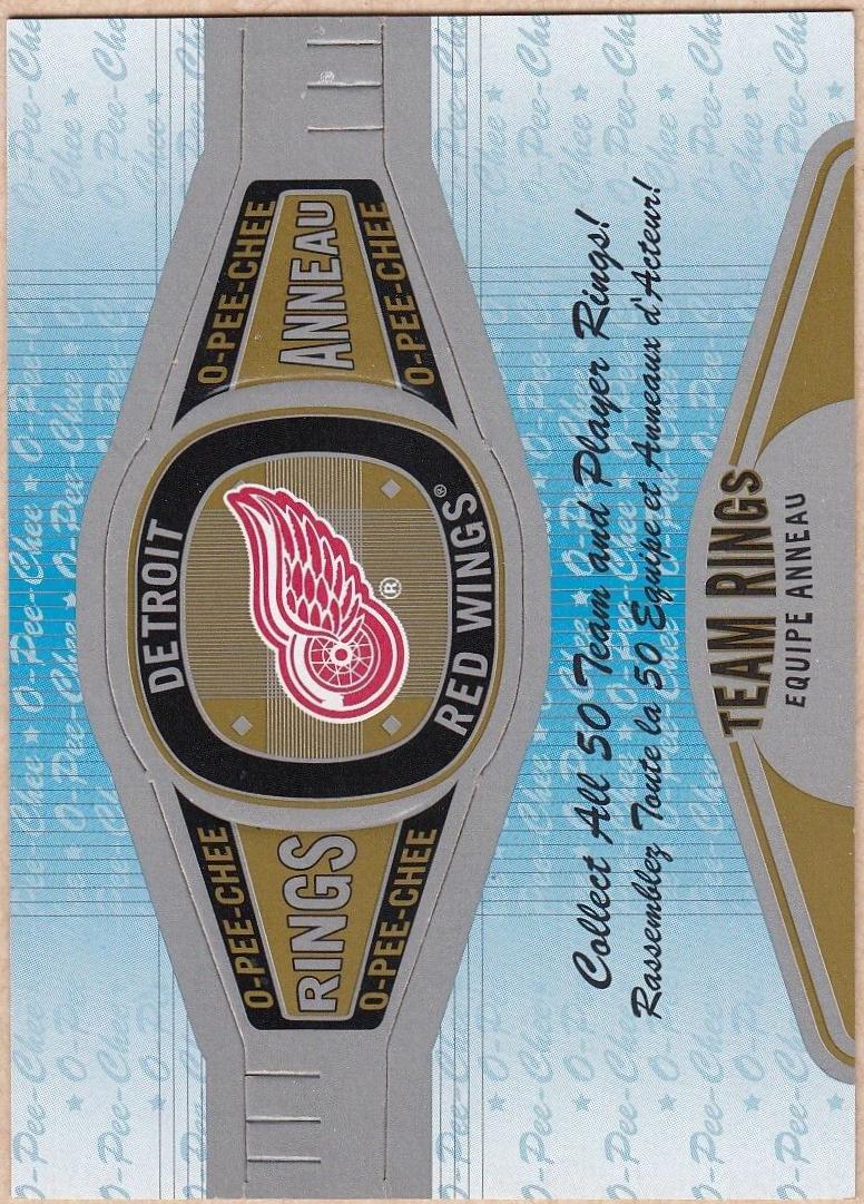 Detroit Red Wings #R-10 Hockey Cards 2013 O-Pee-Chee Rings