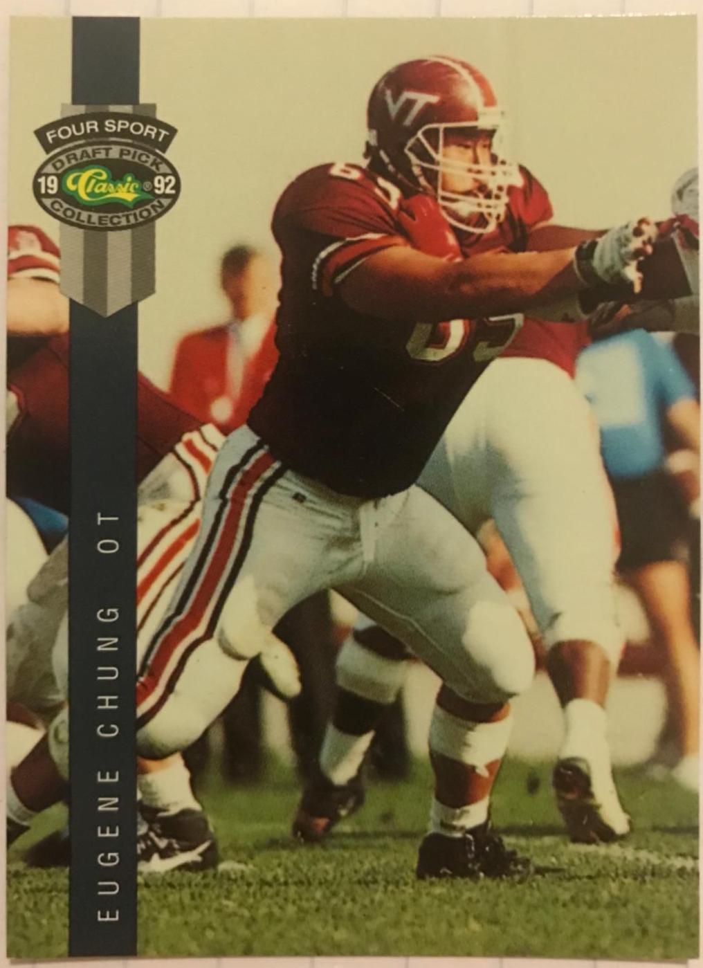 Eugene Chung #80 Football Cards 1992 Classic 4 Sport