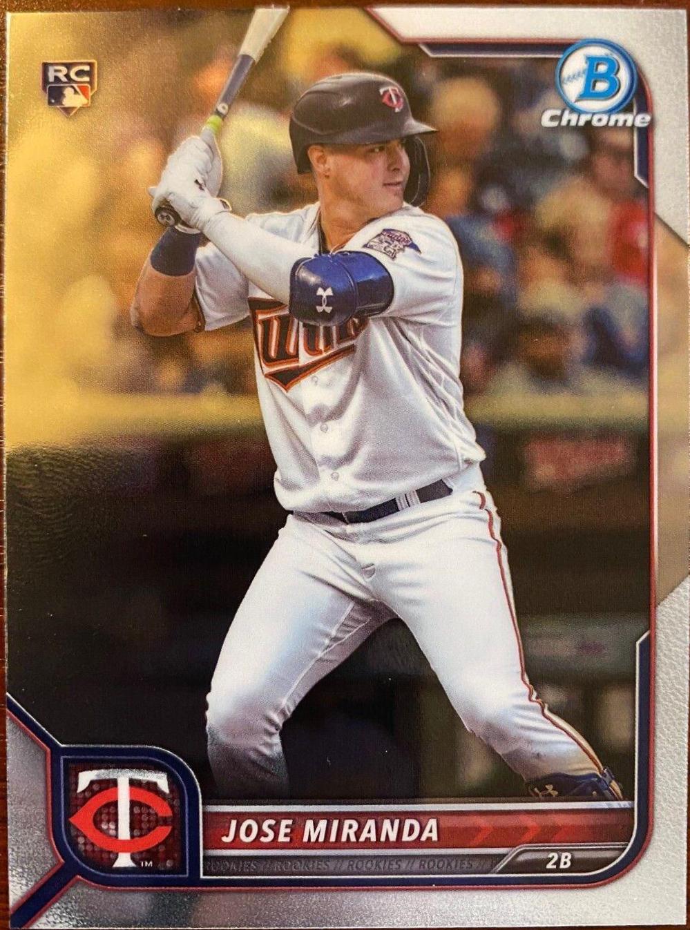 Jose Miranda #17 Baseball Cards 2022 Bowman Chrome