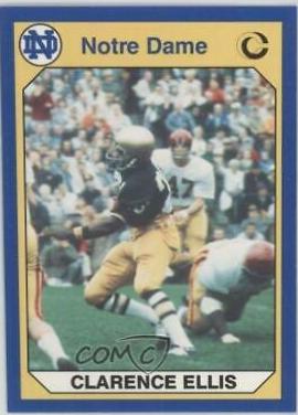 Clarence Ellis #26 Football Cards 1990 Notre Dame Collegiate Collection