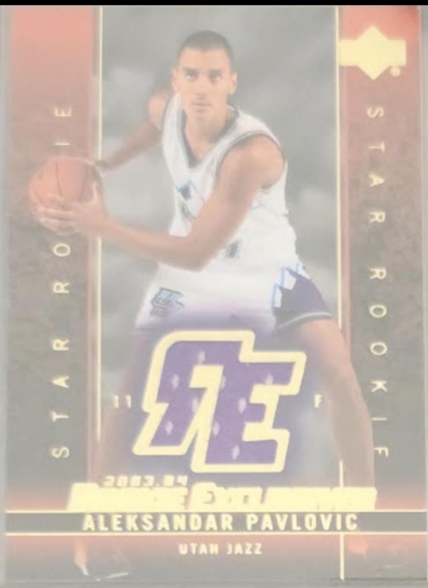 Aleksandar Pavlovic #J15 Basketball Cards 2003 Upper Deck Rookie Exclusives
