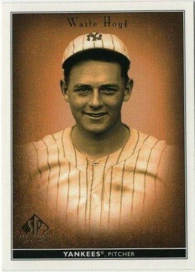 Waite Hoyt #86 Baseball Cards 2002 SP Legendary Cuts
