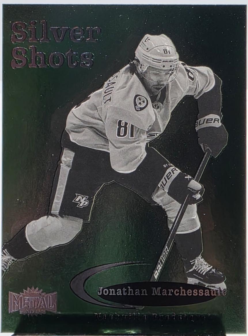 Jonathan Marchessault #SS-16 Hockey Cards 2024 SkyBox Metal Universe Silver Shots