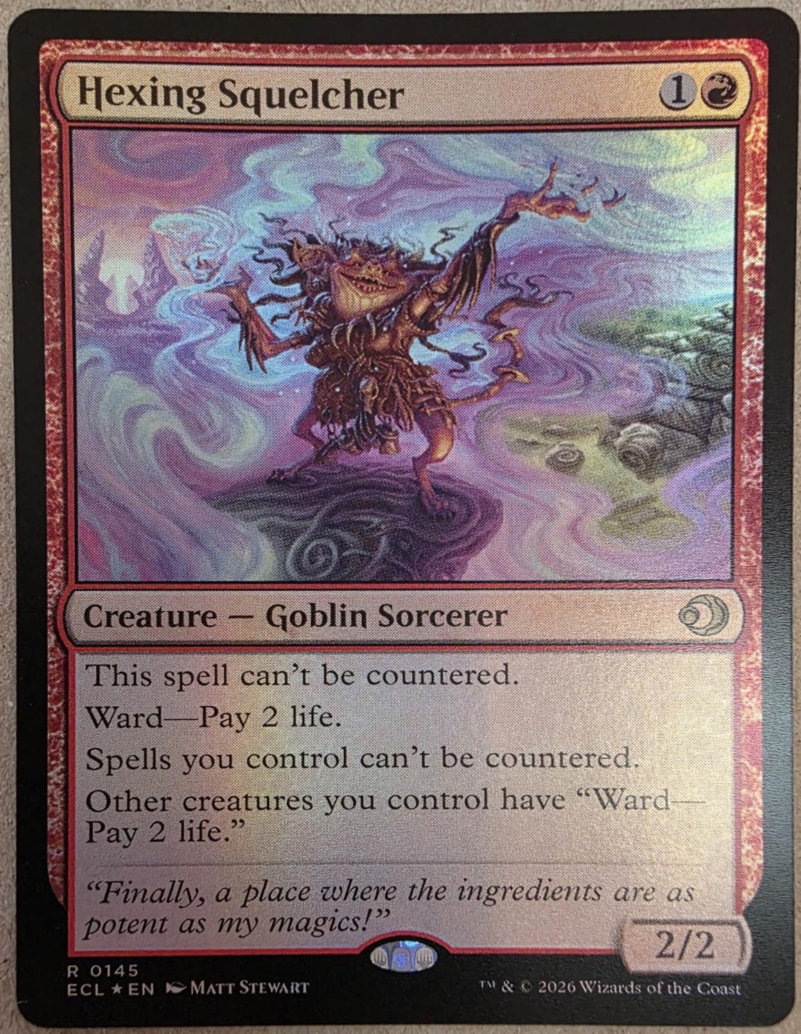 Hexing Squelcher [Foil] #145 Prices | Magic Lorwyn Eclipsed
