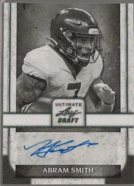 Abram Smith #PA-AS1 Football Cards 2022 Leaf Ultimate Draft Portrait Autographs