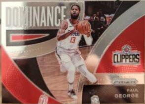 Paul George #7 Basketball Cards 2021 Panini Prizm Dominance