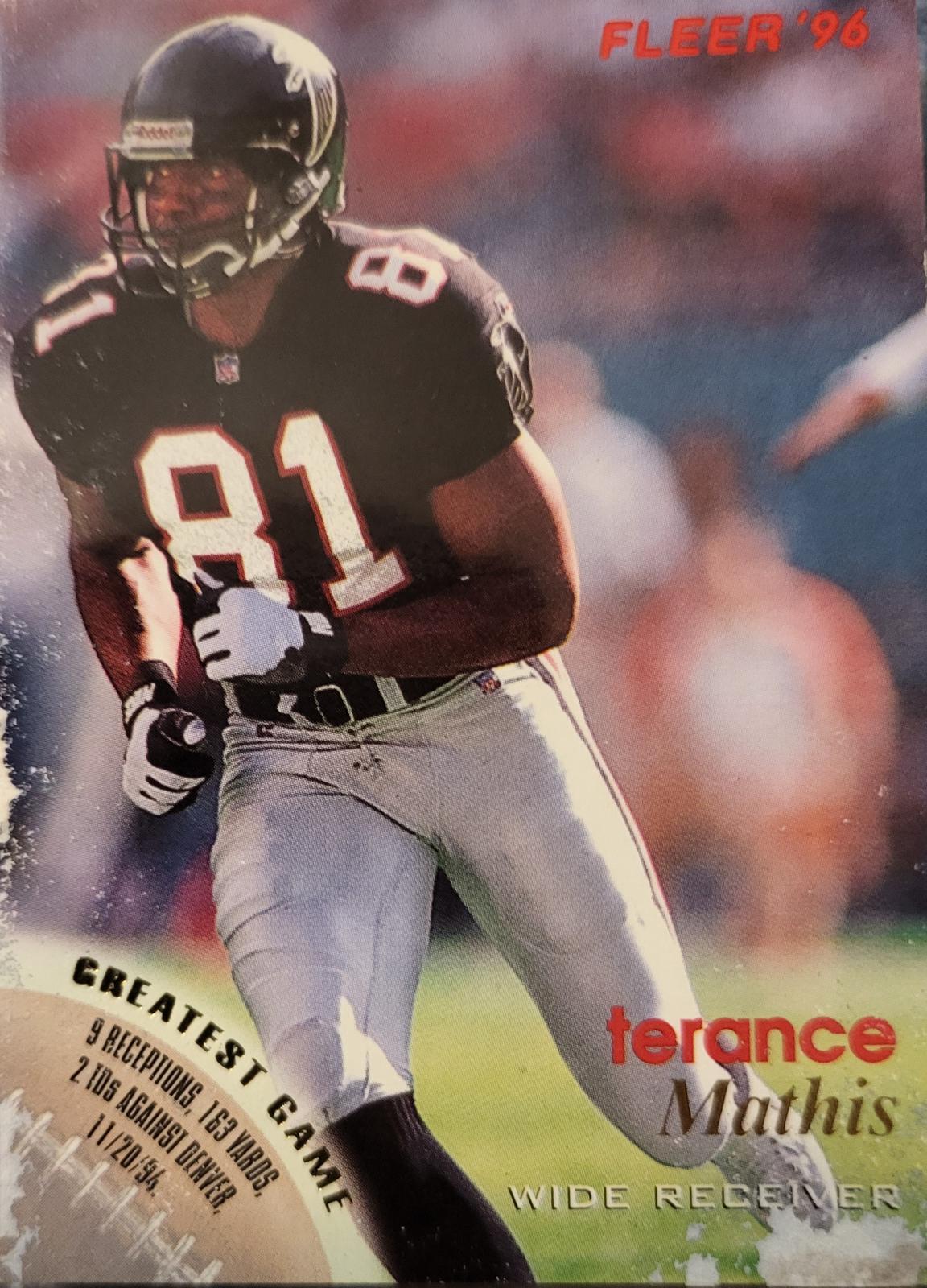 Terance Mathis #8 Football Cards 1996 Fleer