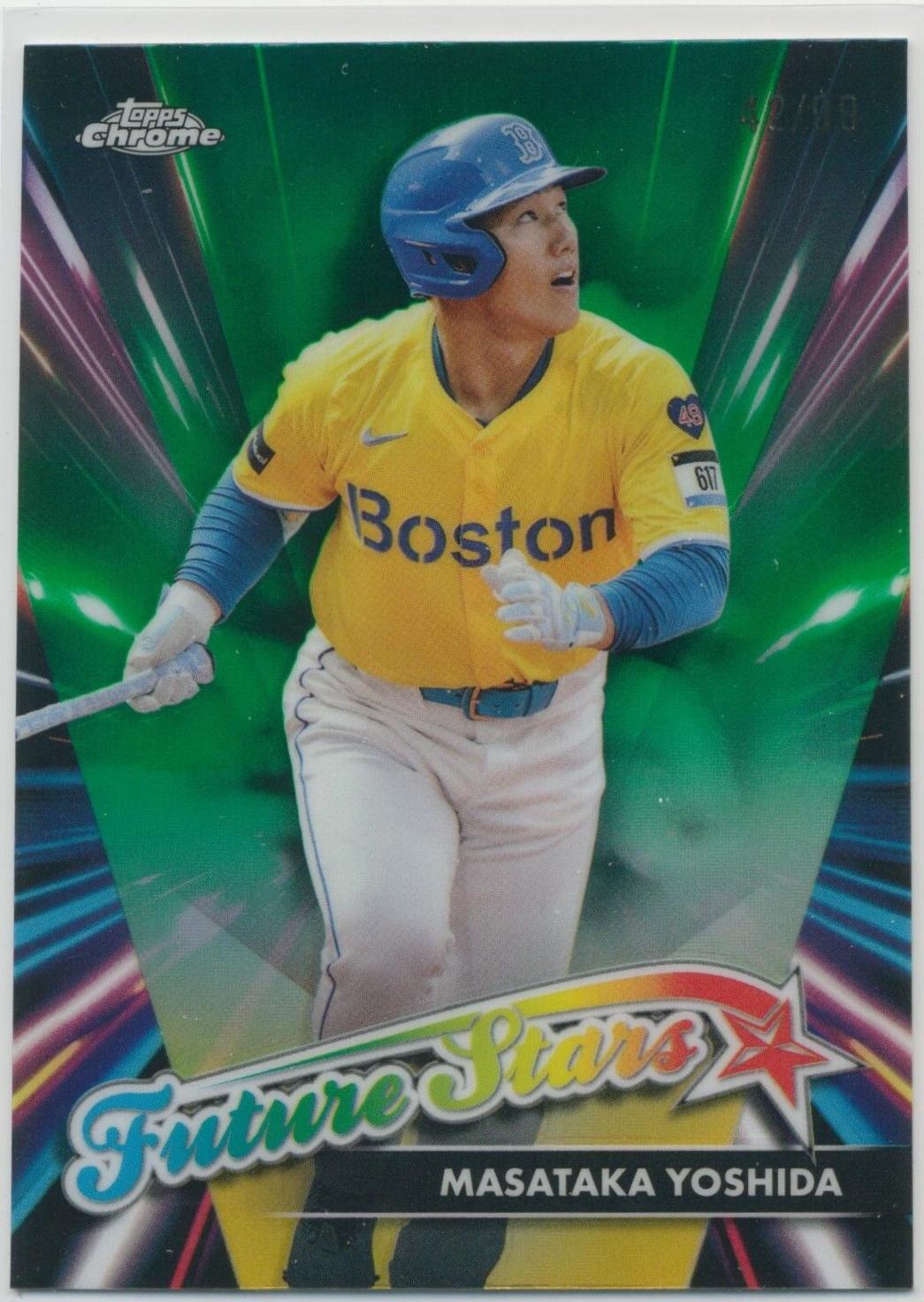 Masataka Yoshida [Green Refractor] #FSU-9 Prices | 2024 Topps Chrome ...