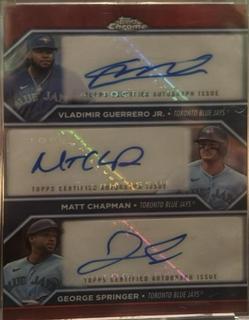 Matt Chapman, George Springer, Vladimir Guerrero Jr.