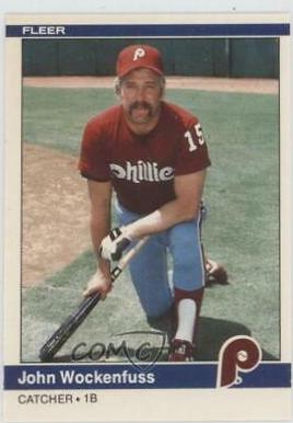 John Wockenfuss #U-129 Baseball Cards 1984 Fleer Update