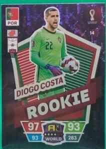 Diogo Costa #14 Soccer Cards 2022 Panini Adrenalyn XL FIFA World Cup Qatar