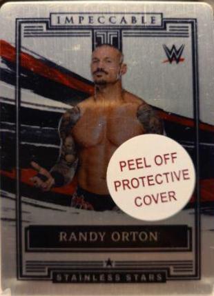 Randy Orton #9 Wrestling Cards 2022 Panini Impeccable WWE Stainless Stars
