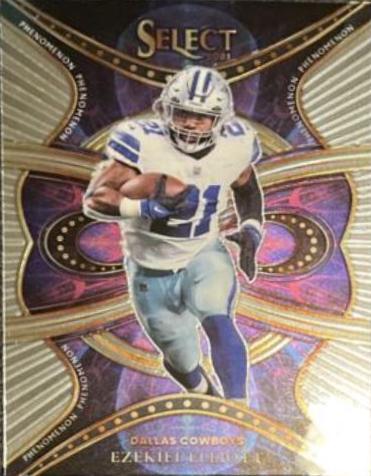 Ezekiel Elliott #PHE-14 Football Cards 2021 Panini Select Phenomenon