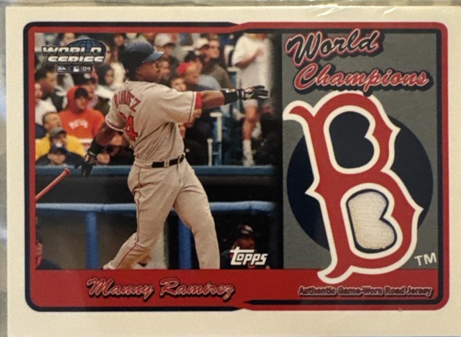 Manny Ramirez #RSR-MR3 2005 Topps World Championship Red Sox Relic Baseball