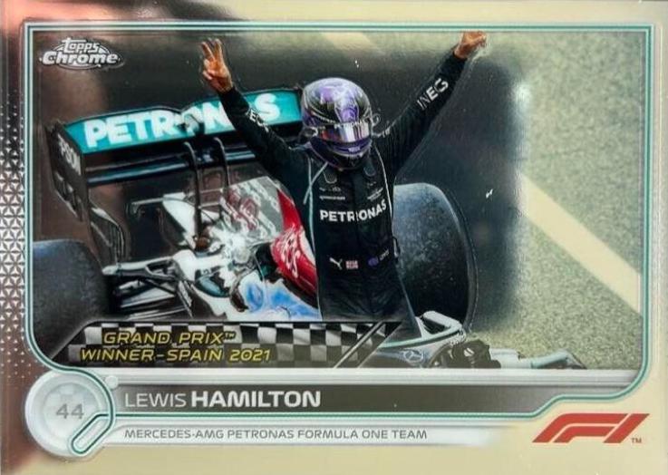 Lewis Hamilton #154 Racing Cards 2022 Topps Chrome Formula 1