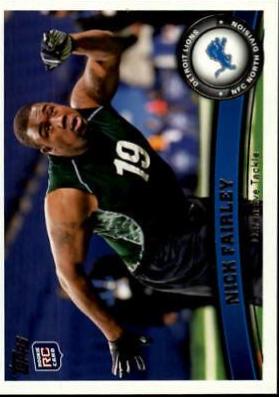 Nick Fairley #219 Football Cards 2011 Topps