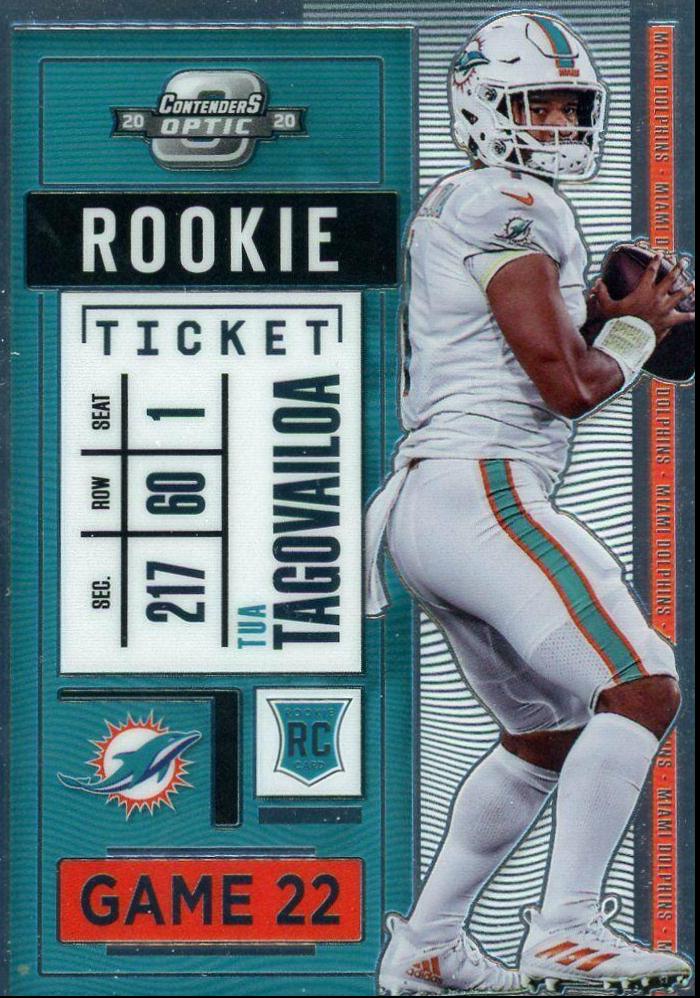 Tua Tagovailoa #93 Football Cards 2020 Panini Contenders Optic