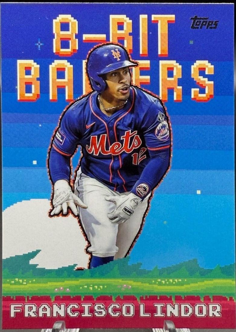 Francisco Lindor #8B-20 Baseball Cards 2025 Topps Celebration Mega Box 8-Bit Baller
