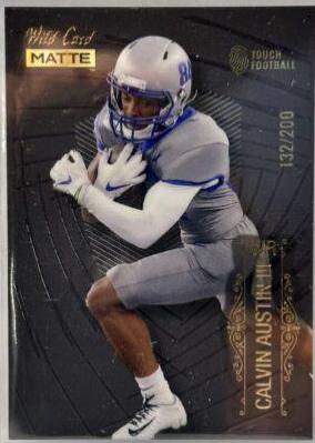 Calvin Austin III #MB-10 Football Cards 2022 Wild Card Matte Black
