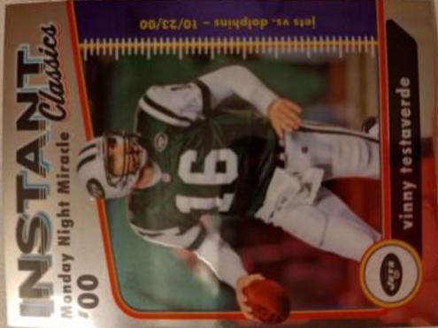 Vinny Testaverde #IC-15 Football Cards 2022 Panini Classics Instant