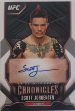 Scott Jorgensen #CA-SJO Ufc Cards 2015 Topps UFC Chronicles Autographs
