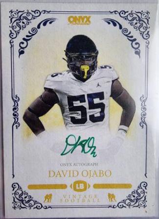 David Ojabo [Green Autograph] #VADO Football Cards 2022 Onyx Vintage