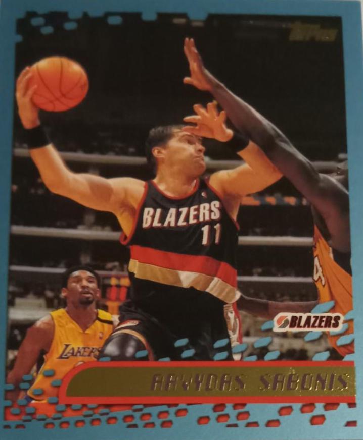 Arvydas Sabonis #70 Basketball Cards 2001 Topps