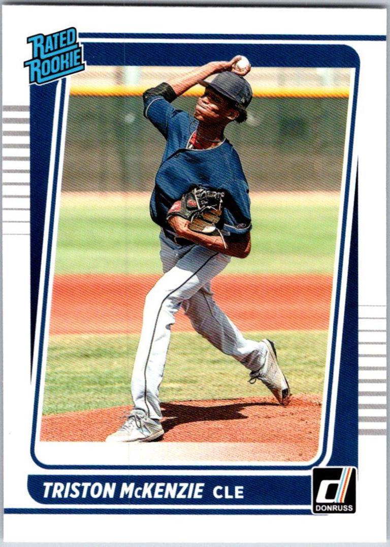 Triston McKenzie #50 Baseball Cards 2021 Panini Donruss Optic